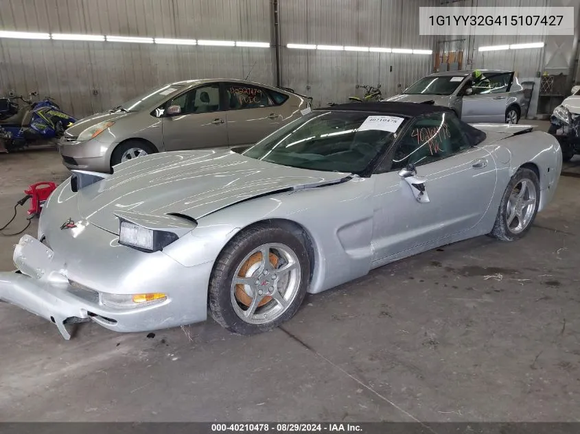 1G1YY32G415107427 2001 Chevrolet Corvette