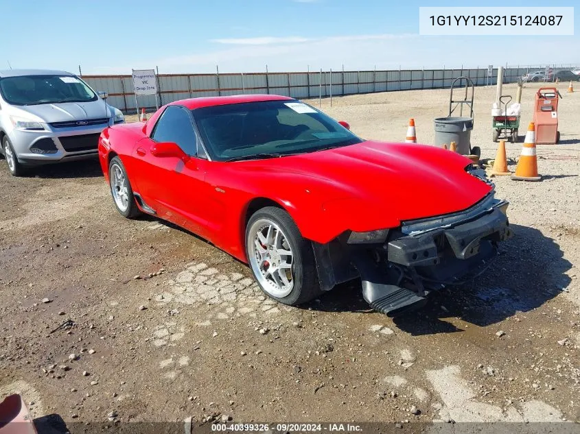 2001 Chevrolet Corvette Z06 Hardtop VIN: 1G1YY12S215124087 Lot: 40399326