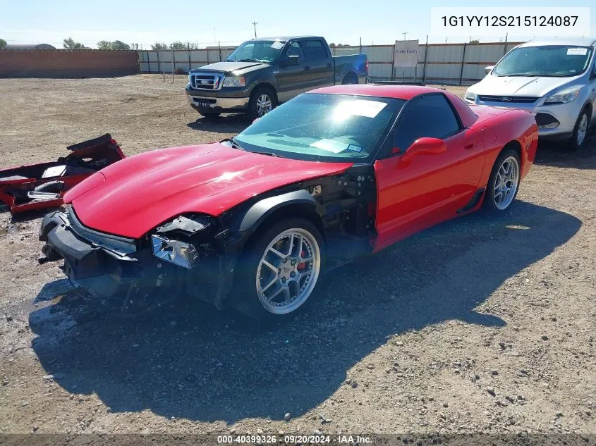 2001 Chevrolet Corvette Z06 Hardtop VIN: 1G1YY12S215124087 Lot: 40399326