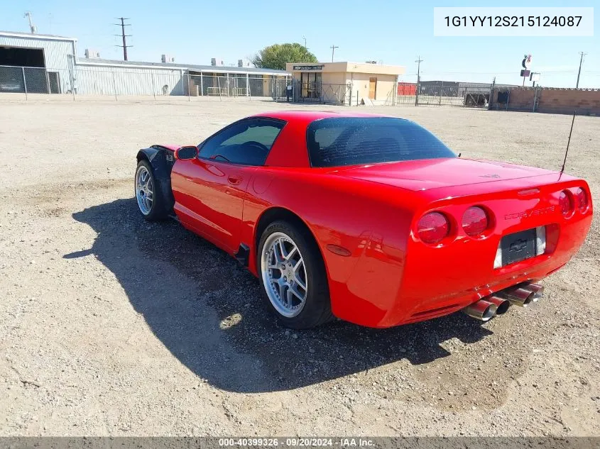 2001 Chevrolet Corvette Z06 Hardtop VIN: 1G1YY12S215124087 Lot: 40399326