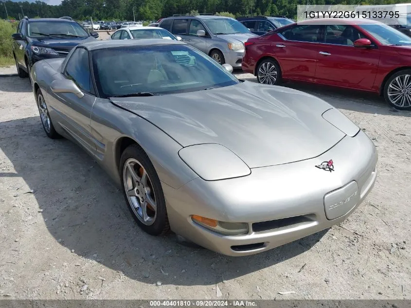 2001 Chevrolet Corvette VIN: 1G1YY22G615133795 Lot: 40401810