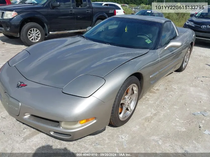 2001 Chevrolet Corvette VIN: 1G1YY22G615133795 Lot: 40401810