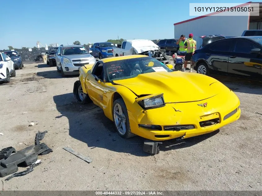 2001 Chevrolet Corvette Z06 Hardtop VIN: 1G1YY12S715105051 Lot: 40444332