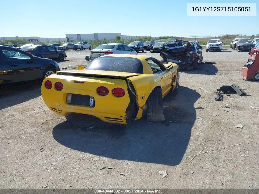 2001 Chevrolet Corvette Z06 Hardtop VIN: 1G1YY12S715105051 Lot: 40444332