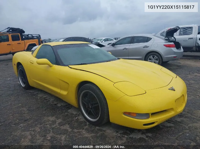 2001 Chevrolet Corvette VIN: 1G1YY22GX15115817 Lot: 40444829