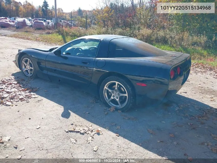 2001 Chevrolet Corvette VIN: 1G1YY22G515134968 Lot: 40658875