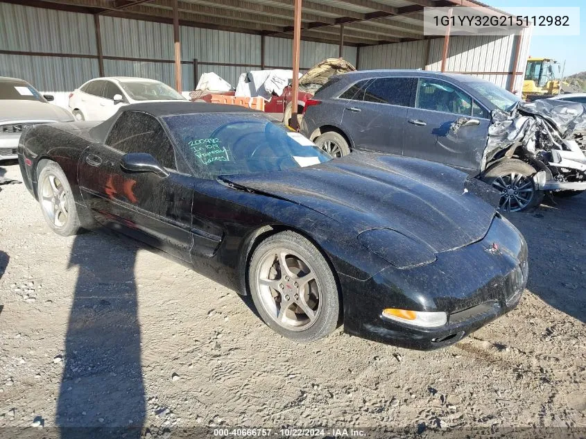 2001 Chevrolet Corvette VIN: 1G1YY32G215112982 Lot: 40666757