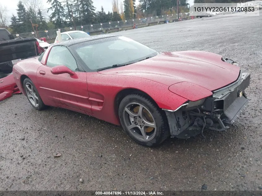 2001 Chevrolet Corvette VIN: 1G1YY22G615120853 Lot: 40847696