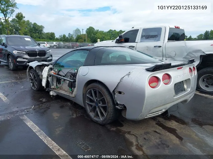 2002 Chevrolet Corvette VIN: 1G1YY22G125133169 Lot: 40074717