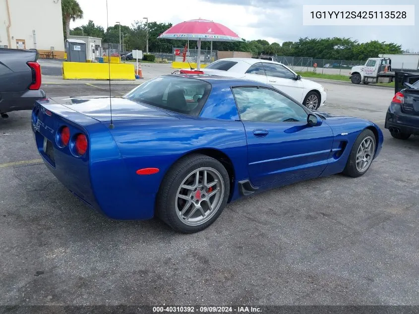 1G1YY12S425113528 2002 Chevrolet Corvette Z06 Hardtop