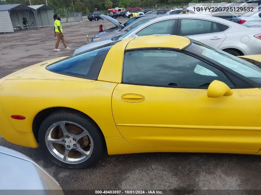 2002 Chevrolet Corvette VIN: 1G1YY22G725129532 Lot: 40483897