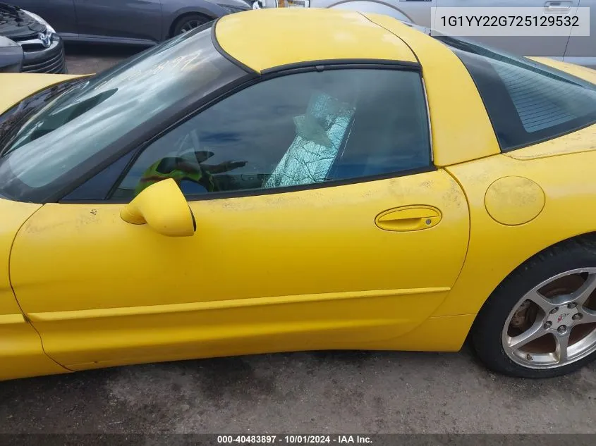 2002 Chevrolet Corvette VIN: 1G1YY22G725129532 Lot: 40483897