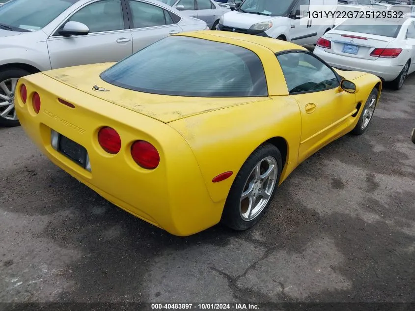 1G1YY22G725129532 2002 Chevrolet Corvette