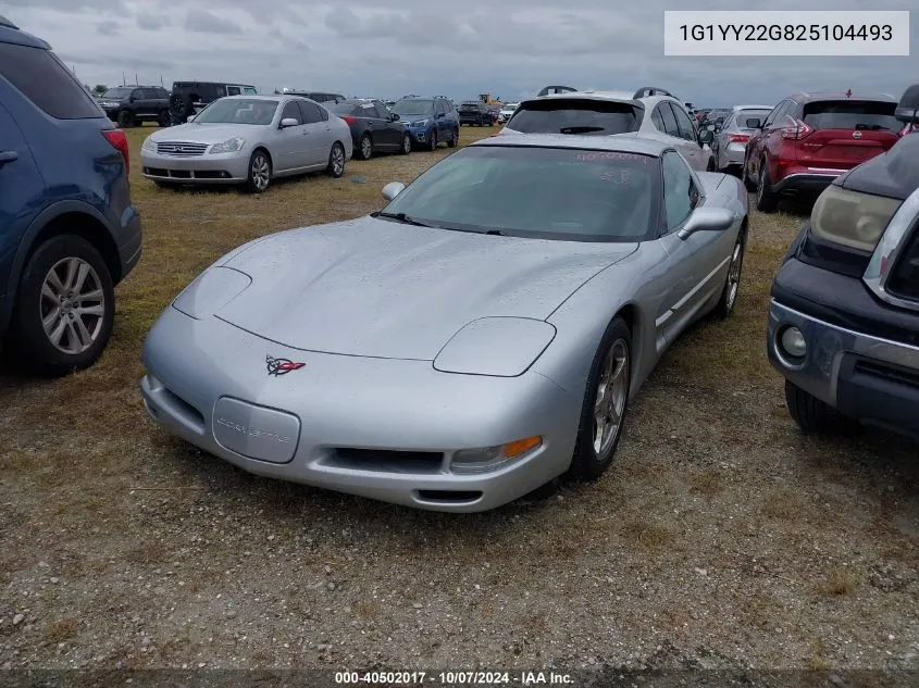 1G1YY22G825104493 2002 Chevrolet Corvette