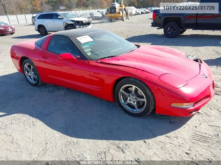 2002 Chevrolet Corvette VIN: 1G1YY22GX25101739 Lot: 40738972