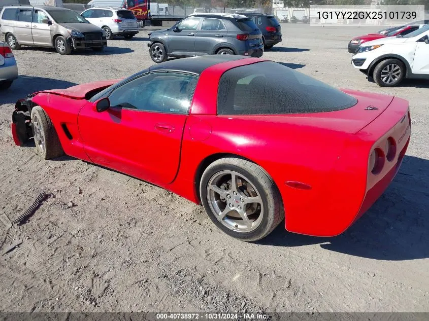 2002 Chevrolet Corvette VIN: 1G1YY22GX25101739 Lot: 40738972