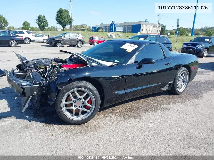 2003 Chevrolet Corvette Z06 Hardtop VIN: 1G1YY12SX35111025 Lot: 40439494