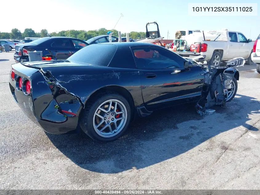 2003 Chevrolet Corvette Z06 Hardtop VIN: 1G1YY12SX35111025 Lot: 40439494