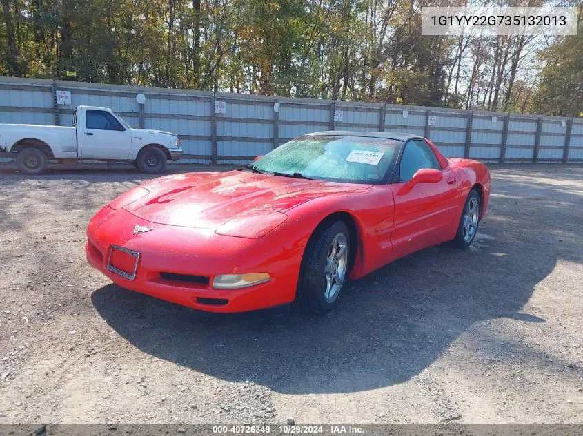 2003 Chevrolet Corvette VIN: 1G1YY22G735132013 Lot: 40726349