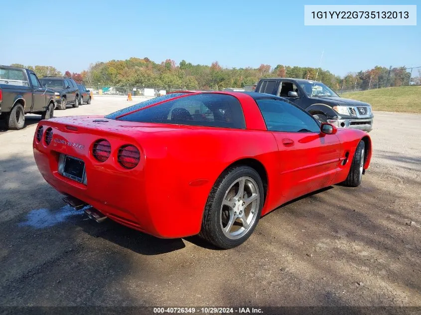 2003 Chevrolet Corvette VIN: 1G1YY22G735132013 Lot: 40726349