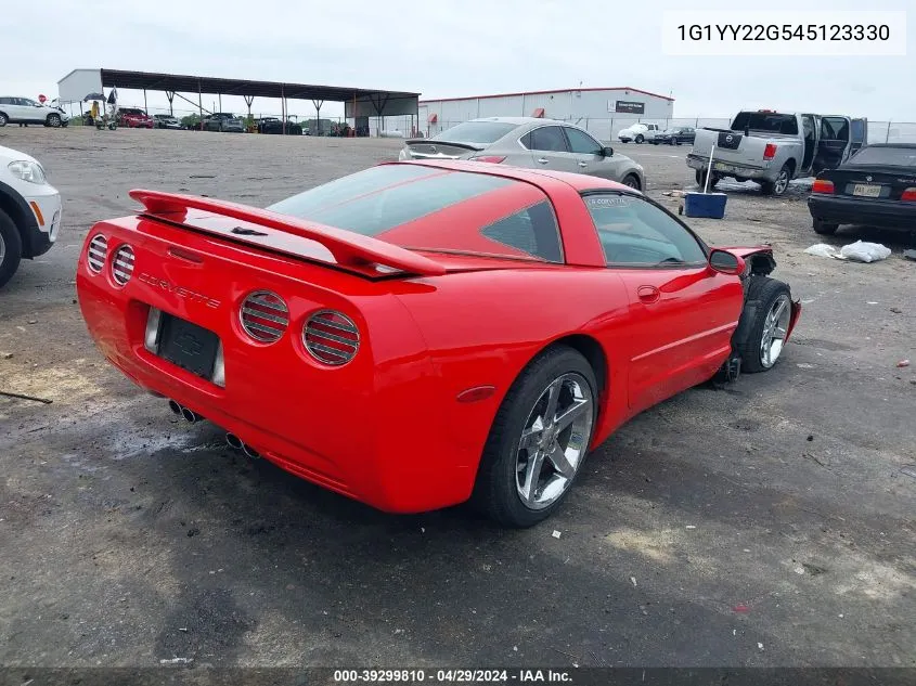 2004 Chevrolet Corvette VIN: 1G1YY22G545123330 Lot: 39299810