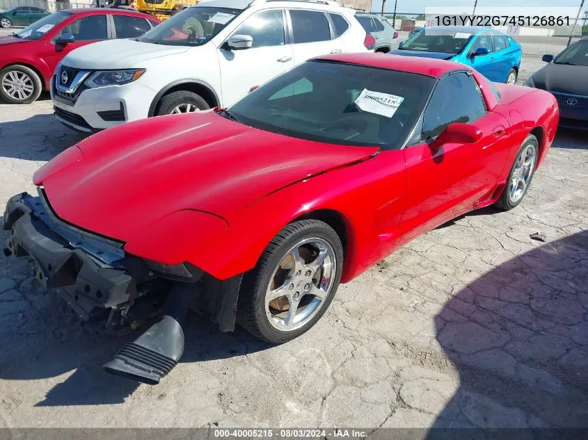 2004 Chevrolet Corvette VIN: 1G1YY22G745126861 Lot: 40005215