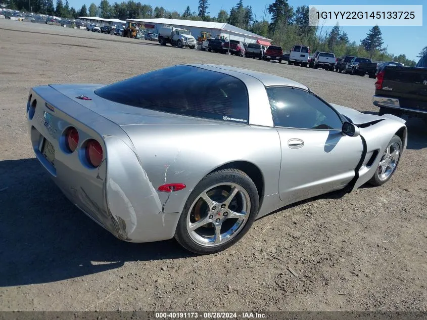 2004 Chevrolet Corvette VIN: 1G1YY22G145133725 Lot: 40191173