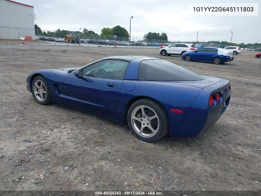 1G1YY22G645111803 2004 Chevrolet Corvette