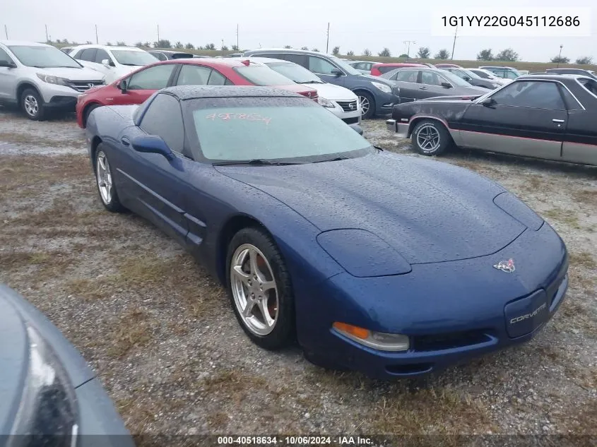 2004 Chevrolet Corvette VIN: 1G1YY22G045112686 Lot: 40518634