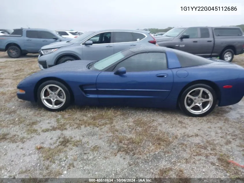 2004 Chevrolet Corvette VIN: 1G1YY22G045112686 Lot: 40518634