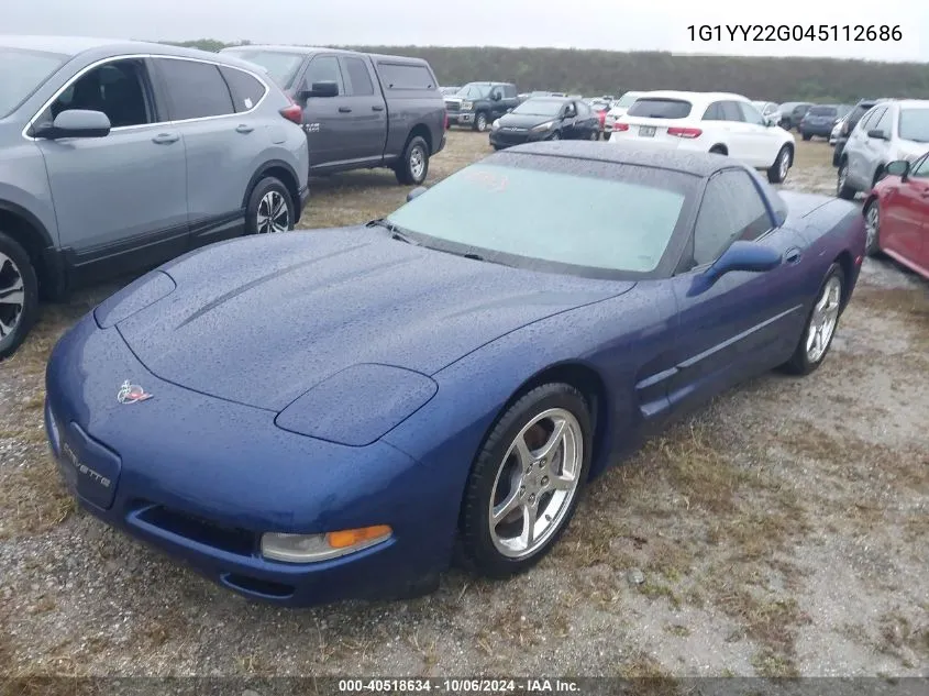 2004 Chevrolet Corvette VIN: 1G1YY22G045112686 Lot: 40518634