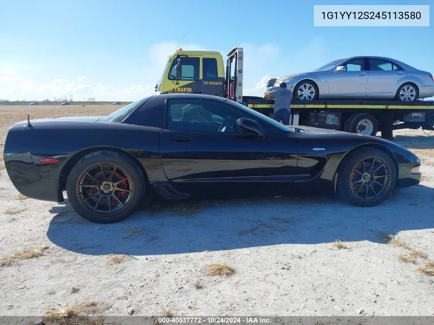 2004 Chevrolet Corvette Z06 Hardtop VIN: 1G1YY12S245113580 Lot: 40537772