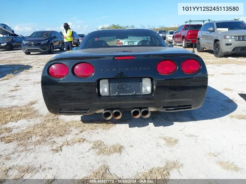 2004 Chevrolet Corvette Z06 Hardtop VIN: 1G1YY12S245113580 Lot: 40537772