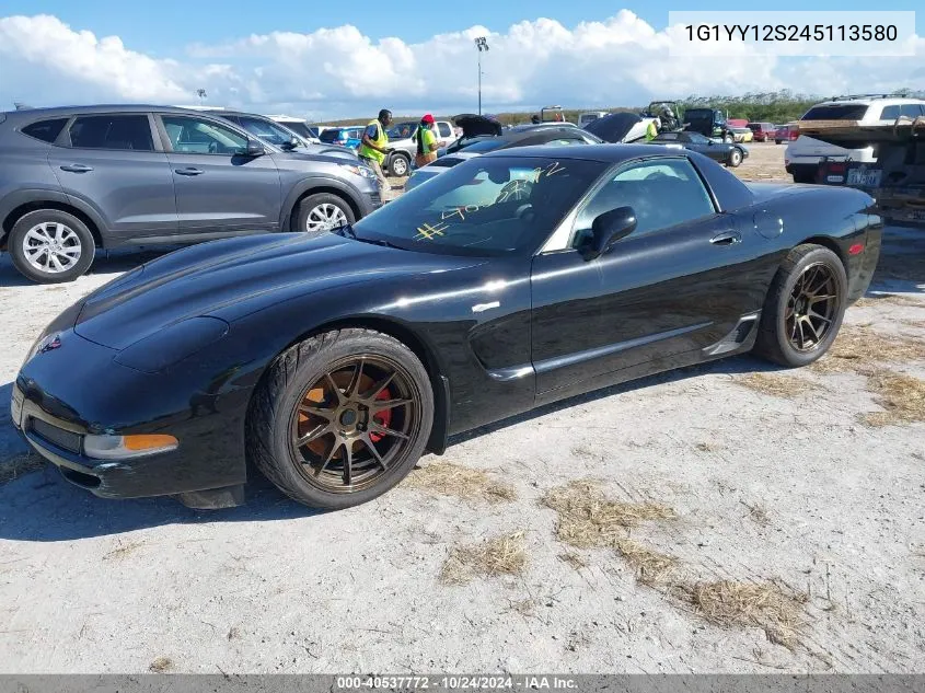 2004 Chevrolet Corvette Z06 Hardtop VIN: 1G1YY12S245113580 Lot: 40537772