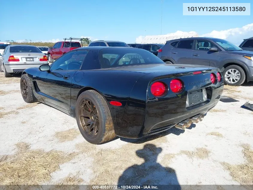 2004 Chevrolet Corvette Z06 Hardtop VIN: 1G1YY12S245113580 Lot: 40537772