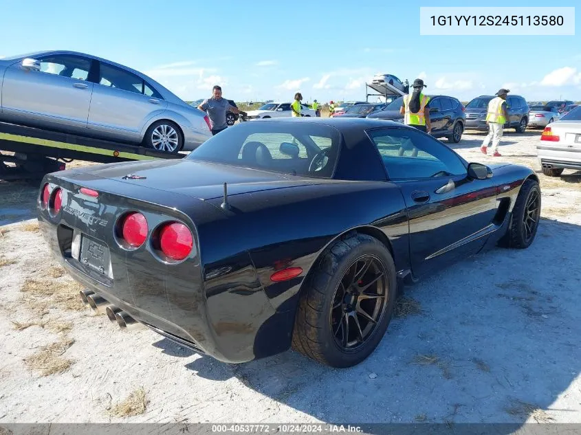 2004 Chevrolet Corvette Z06 Hardtop VIN: 1G1YY12S245113580 Lot: 40537772