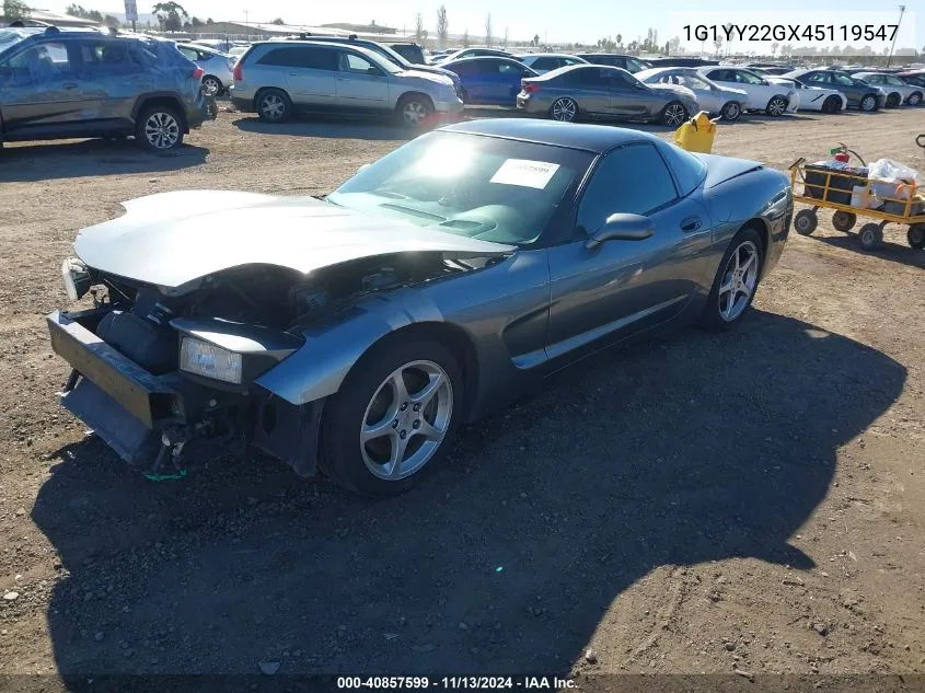 2004 Chevrolet Corvette VIN: 1G1YY22GX45119547 Lot: 40857599