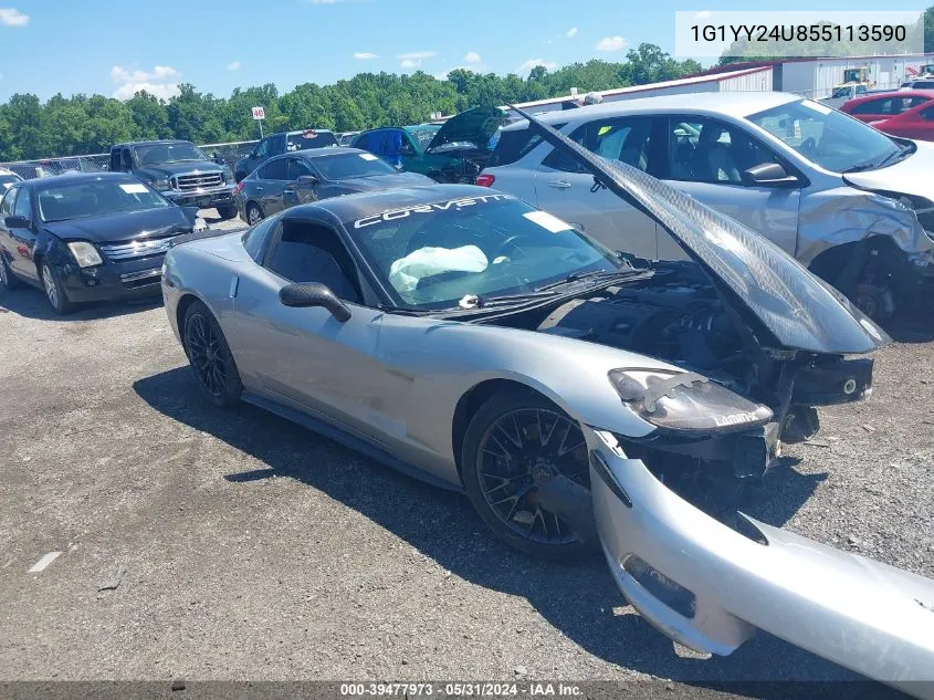 2005 Chevrolet Corvette VIN: 1G1YY24U855113590 Lot: 39477973