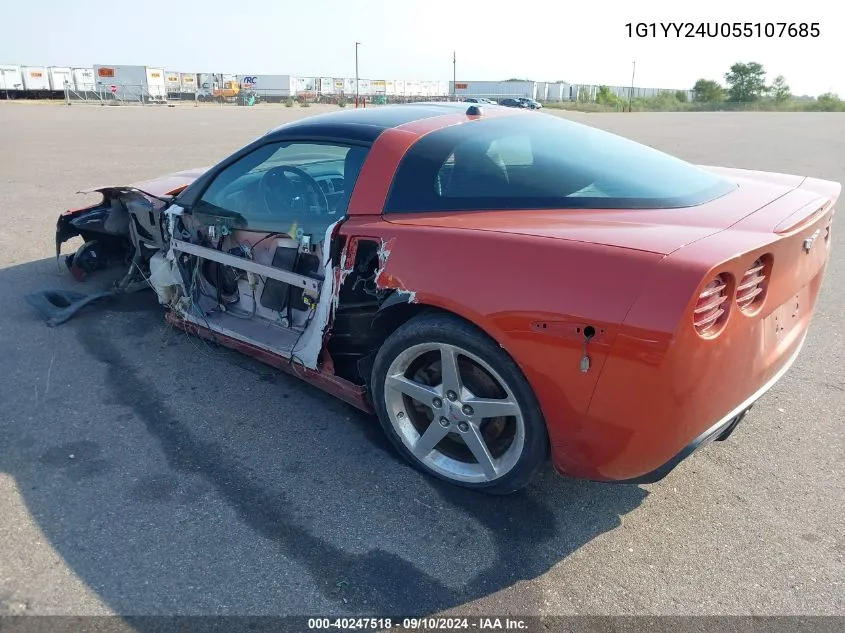 2005 Chevrolet Corvette VIN: 1G1YY24U055107685 Lot: 40247518