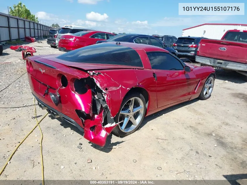 2005 Chevrolet Corvette VIN: 1G1YY24U155107176 Lot: 40353191