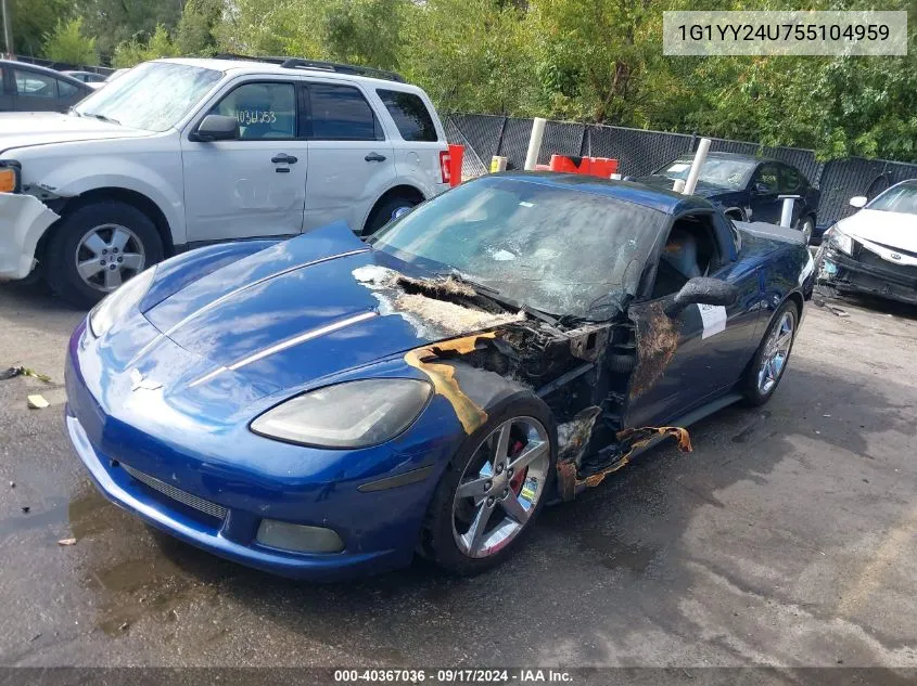 1G1YY24U755104959 2005 Chevrolet Corvette