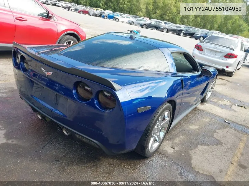 1G1YY24U755104959 2005 Chevrolet Corvette