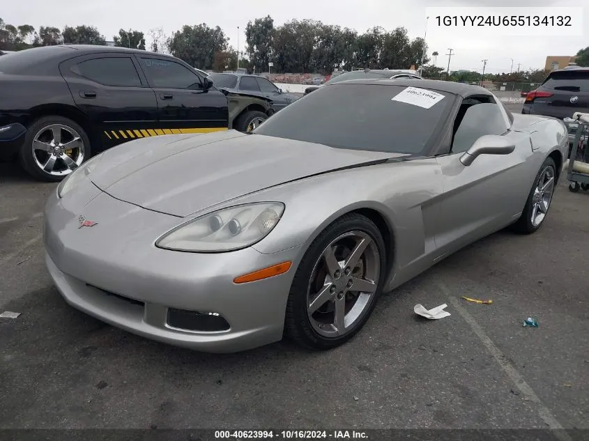 2005 Chevrolet Corvette VIN: 1G1YY24U655134132 Lot: 40623994