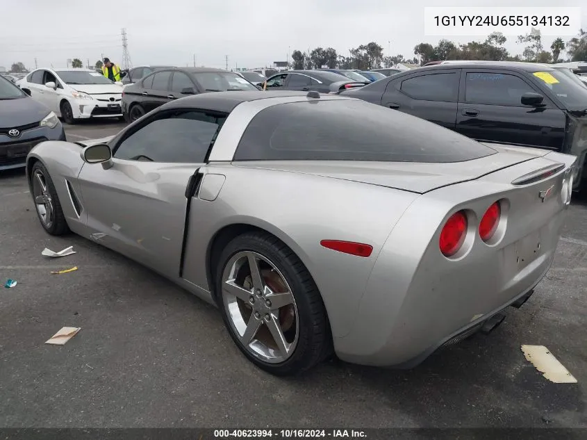 2005 Chevrolet Corvette VIN: 1G1YY24U655134132 Lot: 40623994