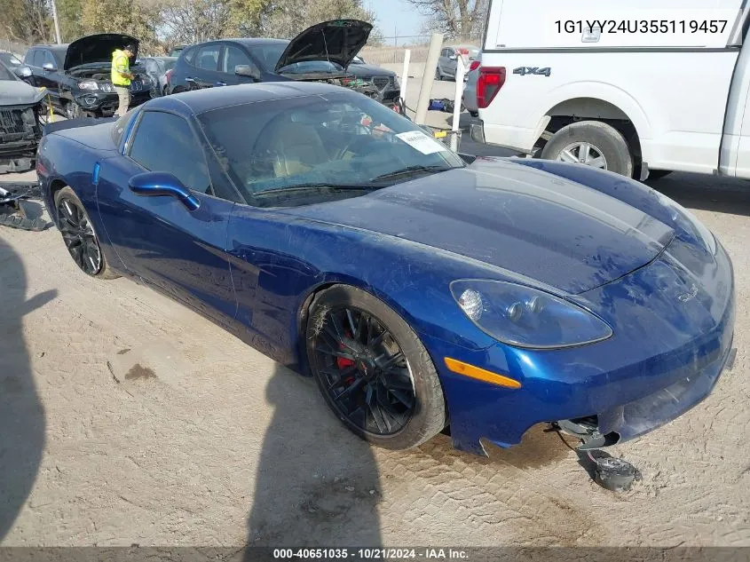 2005 Chevrolet Corvette VIN: 1G1YY24U355119457 Lot: 40651035