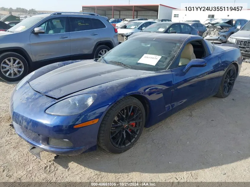 2005 Chevrolet Corvette VIN: 1G1YY24U355119457 Lot: 40651035