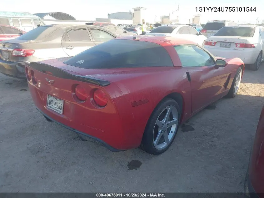 2005 Chevrolet Corvette VIN: 1G1YY24U755101544 Lot: 40675911