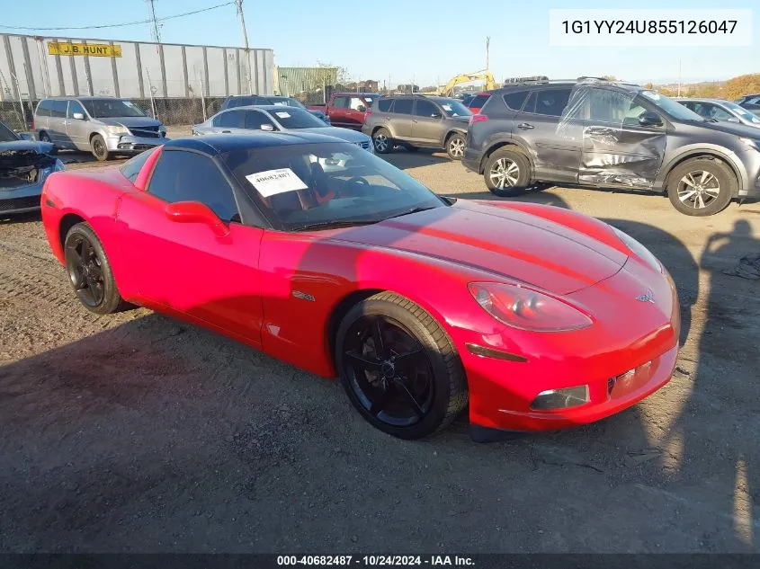 2005 Chevrolet Corvette VIN: 1G1YY24U855126047 Lot: 40682487