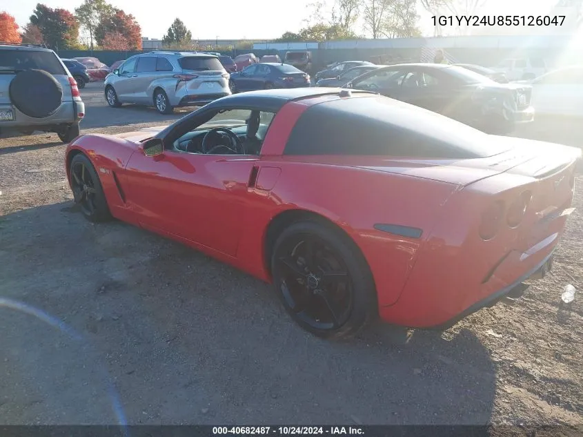 2005 Chevrolet Corvette VIN: 1G1YY24U855126047 Lot: 40682487