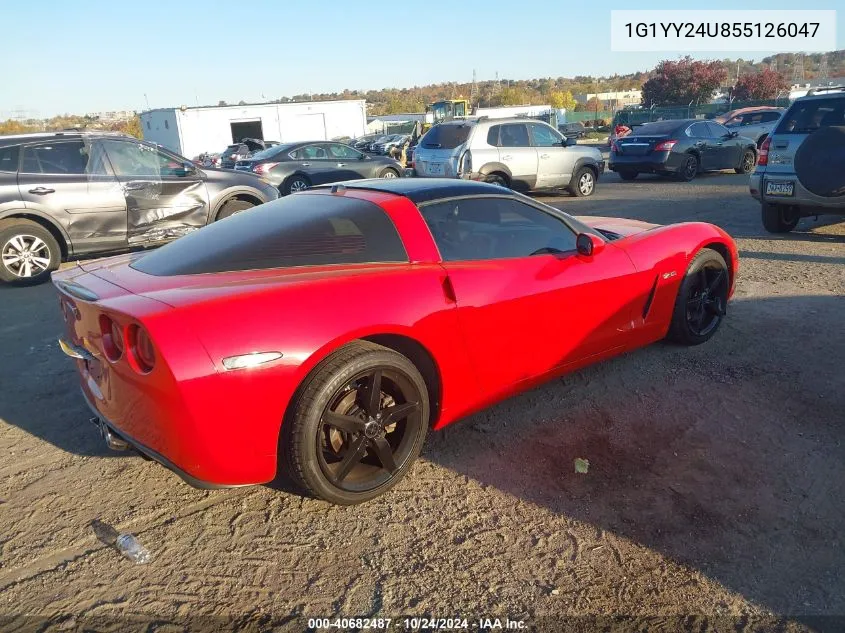 2005 Chevrolet Corvette VIN: 1G1YY24U855126047 Lot: 40682487